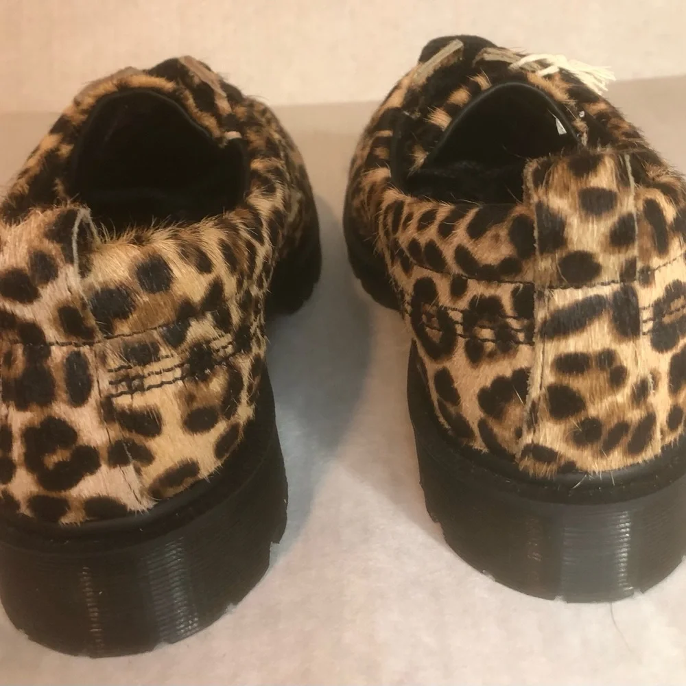 Dr. Martens LOWELL LEOPARD PRINT MOC TOE SHOES MEN’S SIZE 8 / WOMEN 9 No Box